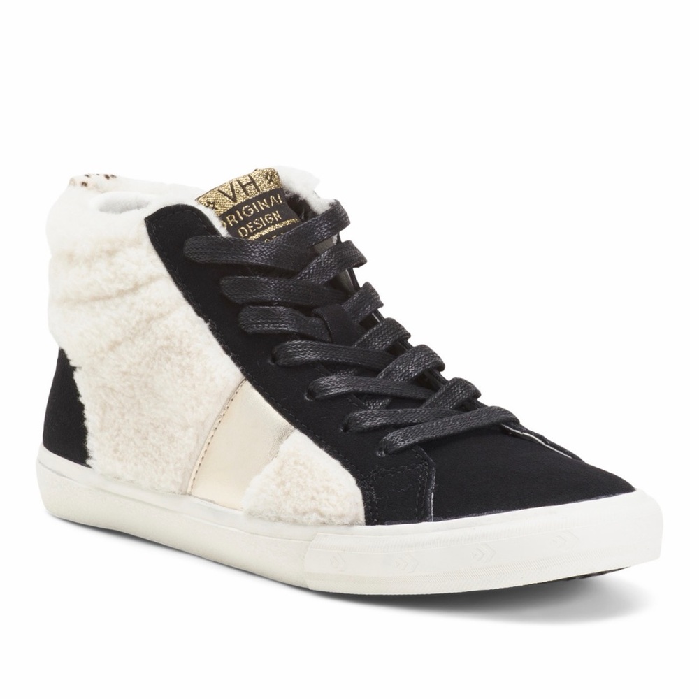 Vintage Havana Black and Cream Kids Sneakers
